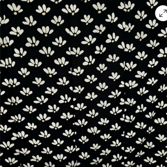 Max Studio Navy and White Floral Print Knit Dress size Large Women's - Picture 4 of 4